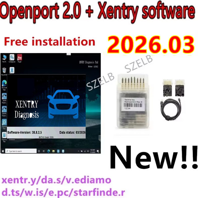 Xentry Diagnosesoftware mit Tactrix Openport 2.0 ECU-Chiptuning-Tool und OBD2 Scanner für die Fahrzeugdiagnose - Bild 1