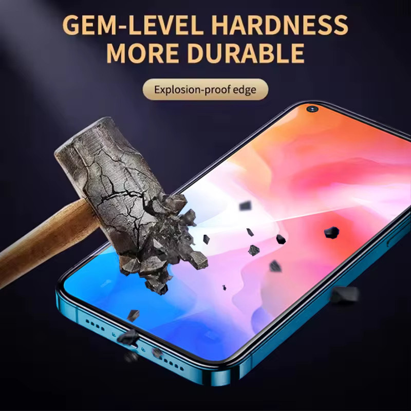 HD 9H Kristall Gehärtetes Glas als Display Schutz für vivo Y30 Y31 Y32 Y33s Y35 Y52 Y53s Y55 Y70 Y72 Y76 Y78 in Transparent mit voller Abdeckung - Bild 2