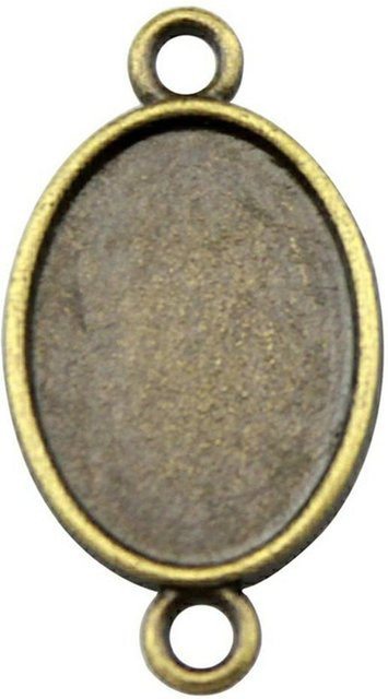 Cabochon Fassung Oval, Antik Bronze, Zinklegierung, Unisex - Bild 1