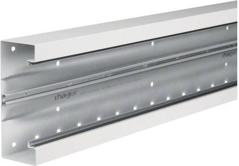 Hager Brüstungskanal Unterteil BRS651701B9016 Weiß B/H: 170 x 2000 mm - Bild 1