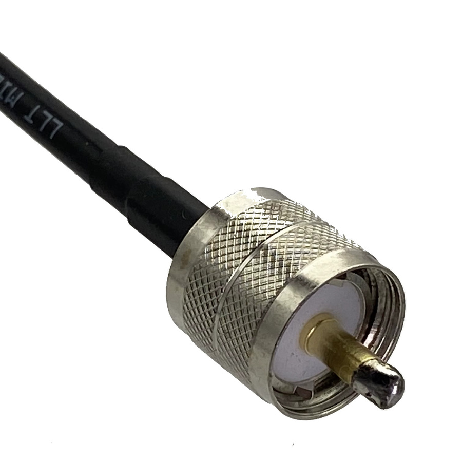 RG58 UHF PL259 auf UHF PL259 RF Koaxial Jumper Kabel für Radio Antennen in Schwarz - Bild 3
