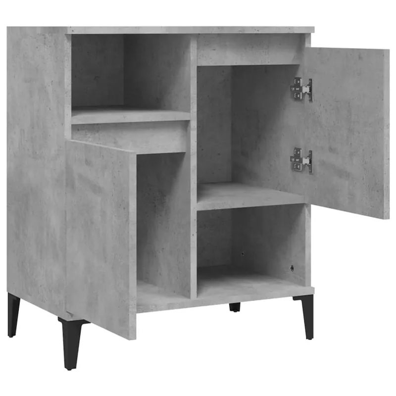 Vidaxl Kommode in Grau aus Holzwerkstoff im modernen Design, B/T/H: 60 x 35 x 70 cm - Bild 5