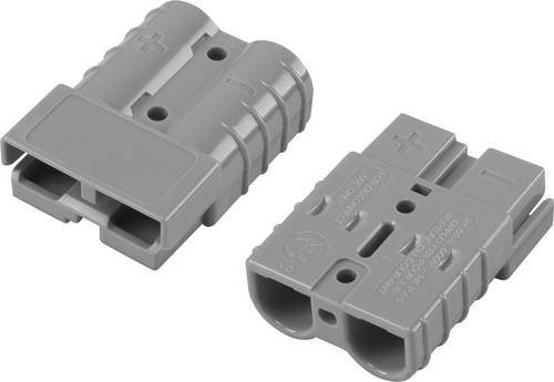 TRU Components 50A Hochstrom-Batteriesteckverbinder in Grau - Bild 1