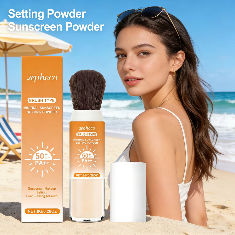 zephoco Sonnenschutz-Puder SPF 50+, Matt, Fettige Haut - Bild 2