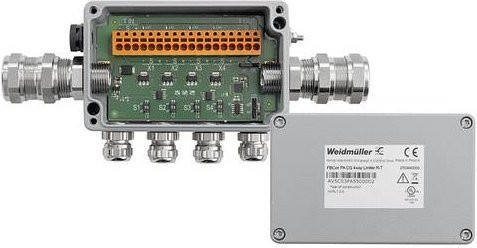Weidmüller FBCON PA CG 4WAY LIMITER R-T 2703840000 Verteilerbaustein PROFIBUS-PA Standardverteiler mit Strombegrenzung, Grau - Bild 1
