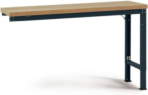 Manuflex Anbauwerkbank Profi Spezial mit Multiplex-Tischplatte, Anthrazit, B/T/H: 150 x 70 x 80 cm - Bild 1
