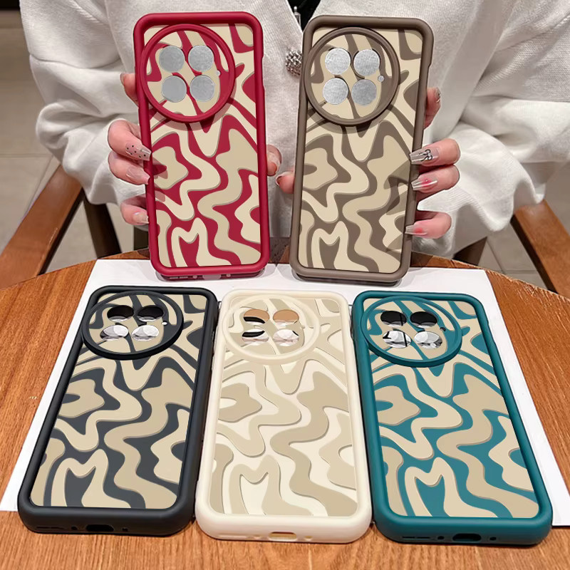 Stoßfeste Handyhülle mit gestreiftem Muster für OnePlus Modelle in Schwarz und Multicolour aus weichem TPU - Bild 3