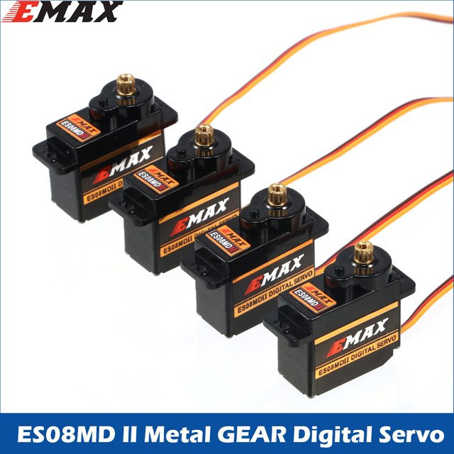 EMAX ES08MD II Digital Servo, Metallgetriebe, 2/4/10 Stück Set - Bild 1