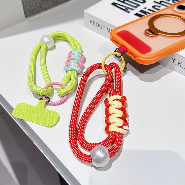 ZHANZHI Telefon-Charm, Handgelenk-Perlen-Kurzseil, Unisex - Bild 1