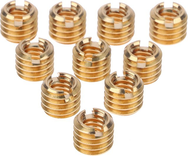 10er Set Kamera Stativ Adapter Schrauben Set 1/4 Zoll auf 3/8 Zoll Konverter Buchsen in Gold für Camcorder und Einbeinstative - Bild 1
