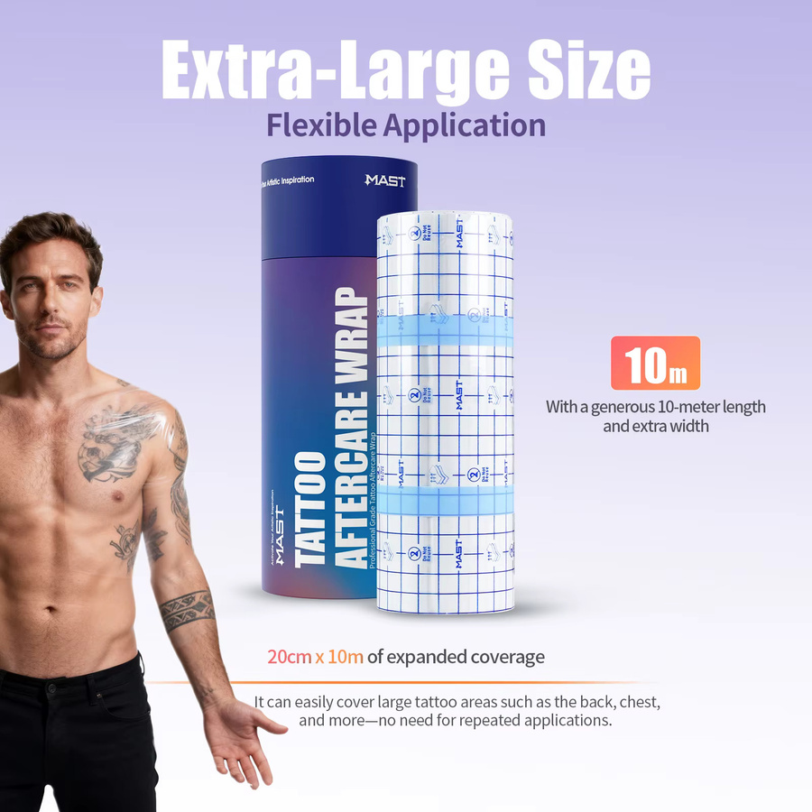MAST Wundauflage-Rolle für Tattoo-Nachpflege, wasserdicht, transparent - Bild 4