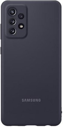 Samsung Silicone Cover EF-PA725 Handyhülle für Galaxy A72 in Schwarz - Bild 1