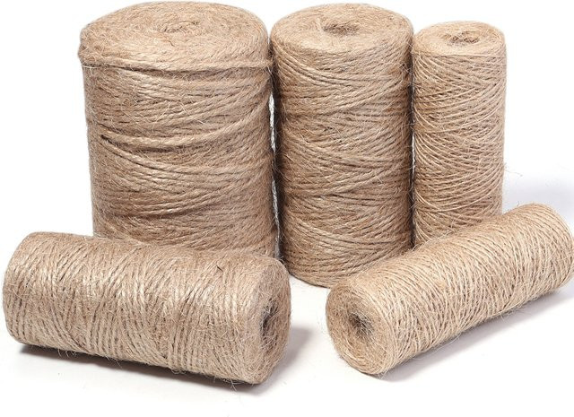 Natürliche Vintage Jute Schnur in Braun, 100 Meter für DIY-Handwerk, Hochzeit und Dekoration - Bild 1