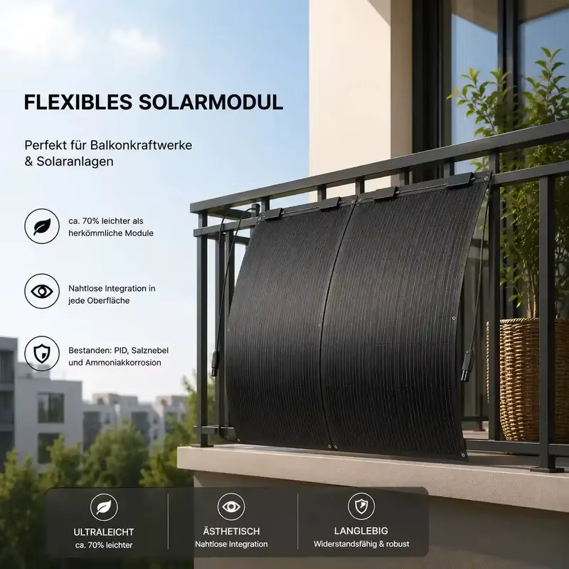 RENEPV 2x 250W Flexibles Solarmodul Full Black N-TOPCon - Bild 4