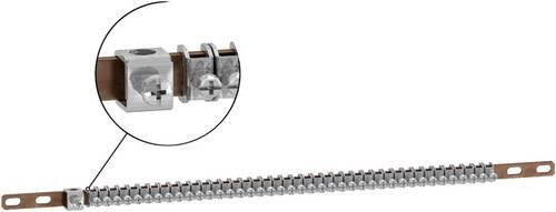Schneider Electric LVS04202 PrismaSeT-P Linergy TB Erdungsschiene aus Messing in Silber, Querschnitt 12x3mm, Klemmen 1x16-35mm² - Bild 1