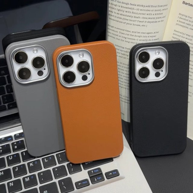 Fundas Business-Handyhülle mit Lederstruktur aus weichem TPU für iPhone 17, 16, 15, 14, 13, 12, 11 und Pro Max, stoßfest, braun - Bild 1