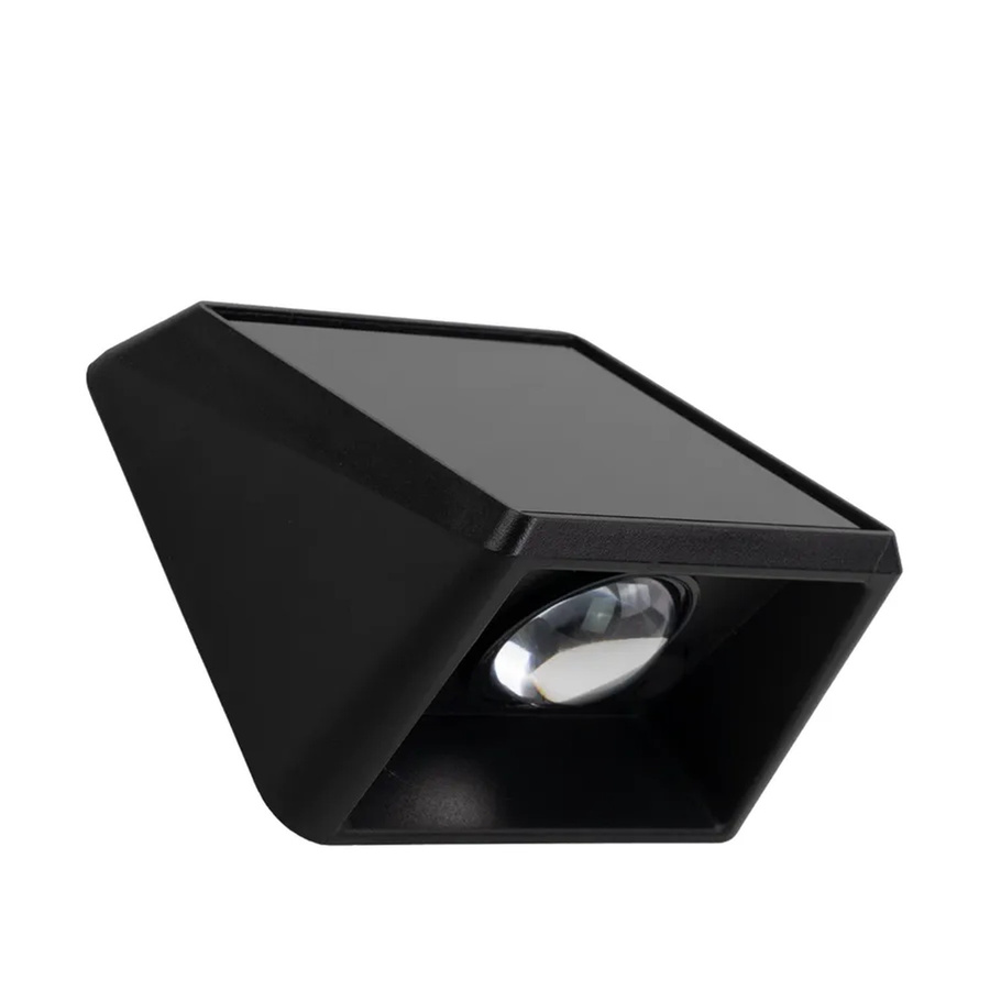 LUXULA Solar Wandleuchte 1-flammig mit Akku und CCT Warm-Kaltweiß 3000-6500K, LED Außenleuchte für Garten und Treppen, IP54 wetterfest, Schwarz - Bild 2
