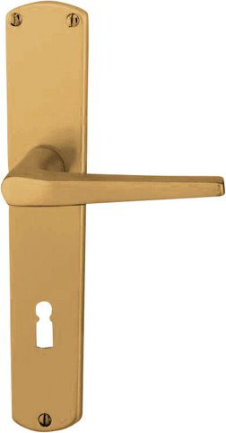 ALPERTEC Langschild-Garnitur Phil aus Aluminium in Braun - Bild 1