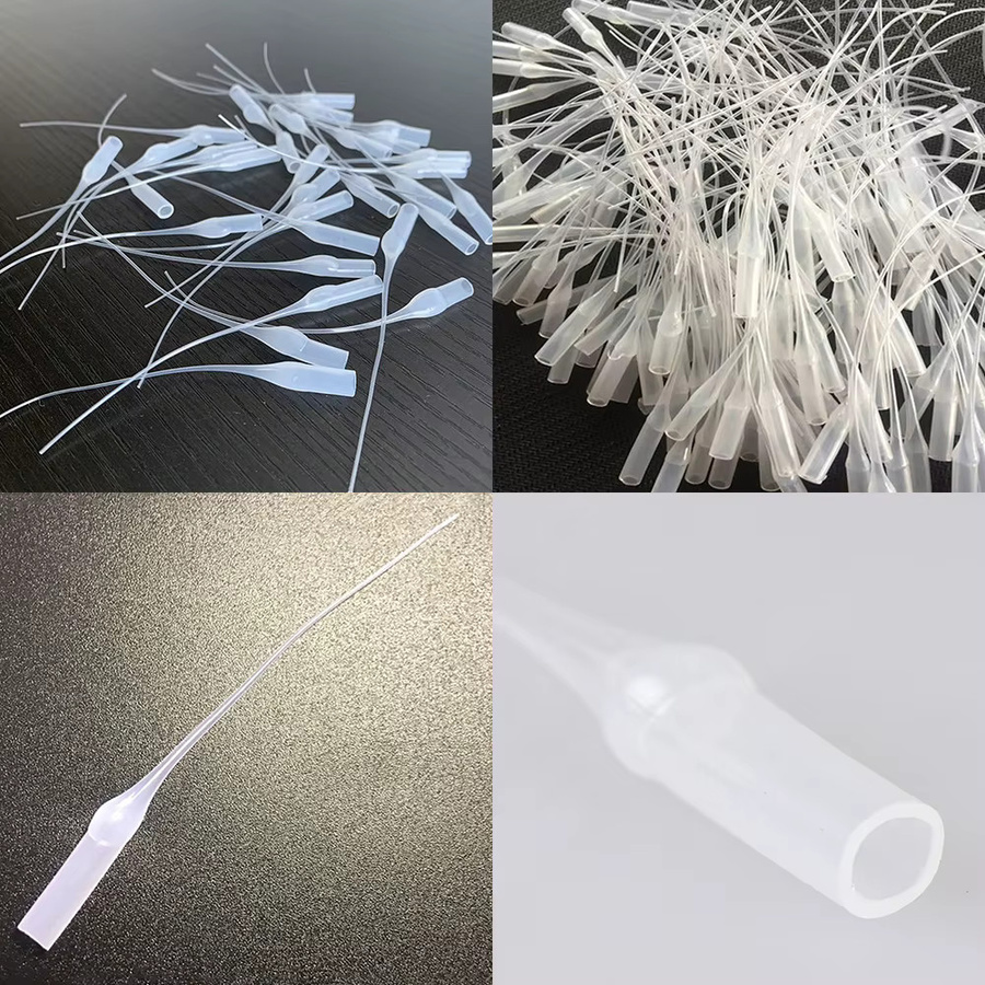 100 Stück Präzisions-Applikator Düsen aus Kunststoff für Kleberflaschen, transparente Kleber-Extender-Spitzen für exaktes Arbeiten - Bild 3