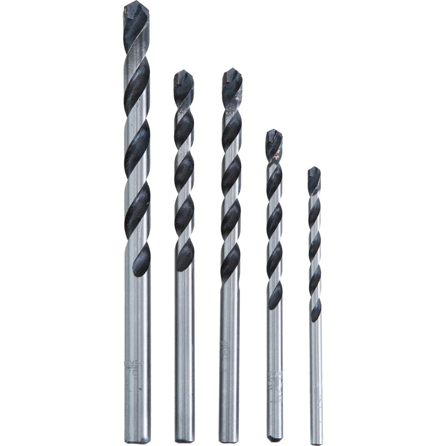 LUX-TOOLS 5-teiliges Steinbohrer-Set aus Edelstahl in Silber mit Hartmetallspitze - Bild 2