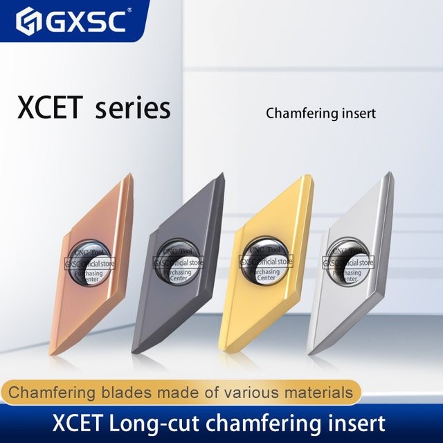 GXSC Anfasen-Klinge für CNC-Drehmaschinen zur Kantenbearbeitung und Zentrierung, XCET170404ER XCET310404ER - Bild 1