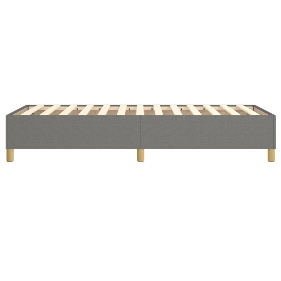 vidaXL Boxspringbett in Dunkelgrau mit Stoffbezug, B/T: 100 x 200 cm - Bild 3