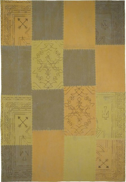 Kayoom Kurzflorteppich Lyrical 210 in Gelb, handgefertigt im Antik-Design, B/L: 200 x 290 cm - Bild 1