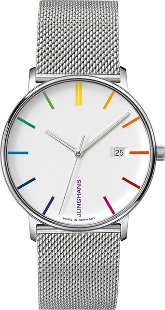 Junghans Armbanduhr Bauhaus Edition, Quarz, Edelstahl, 39 mm, Herren - Bild 1