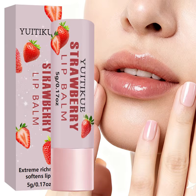 YUITIKUE Erdbeer-Lippenbalsam, 5g, glänzend - Bild 2