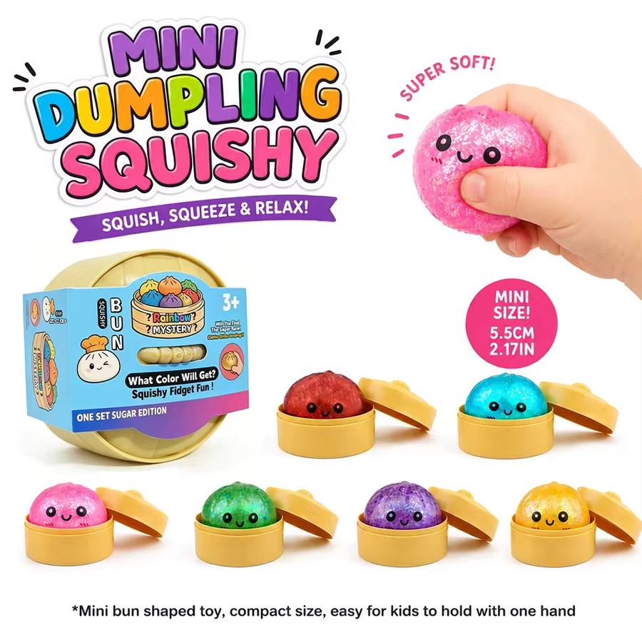 Sega Dumpling Squishy, Überraschungsbox, Stressabbau-Sensorik-Quetschspielzeug - Bild 4