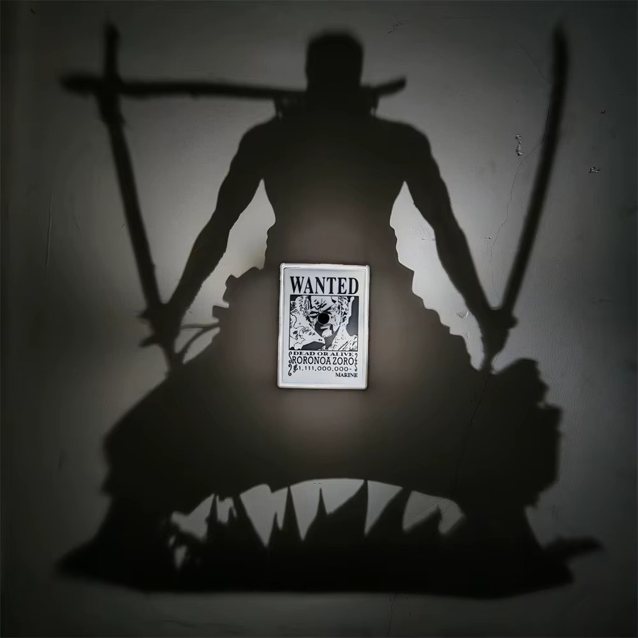 Bandai One Piece Roronoa Zoro Wandlampe Anime Schattenlicht Projektorlampe für Sammler - Bild 2