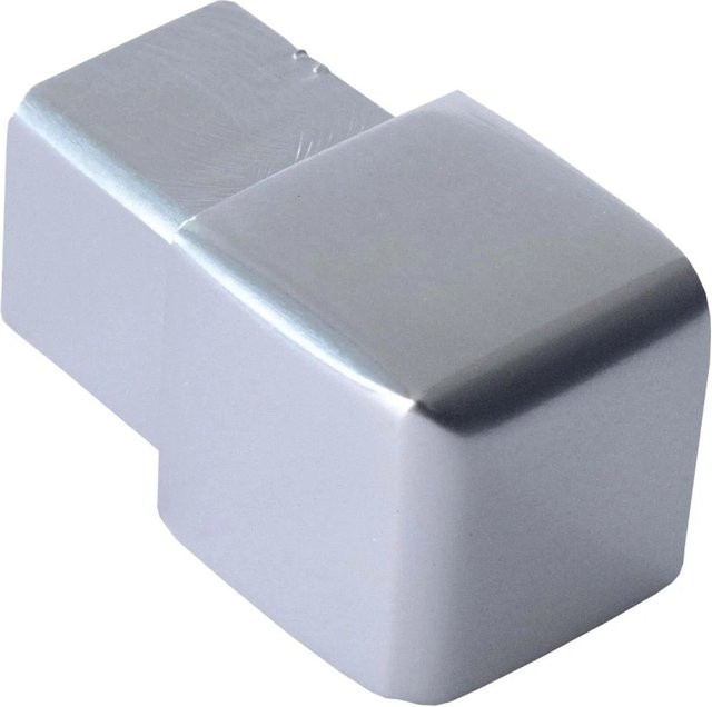 Dalsys Endstück für Quadratprofil aus Aluminium, Farbe Chrome Glänzend, 12,5 mm - Bild 1