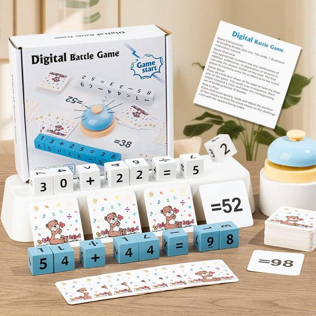 Yiran toy Digitaler Rechenblock Holz Lernspielzeug 3-6 Jahre - Bild 1