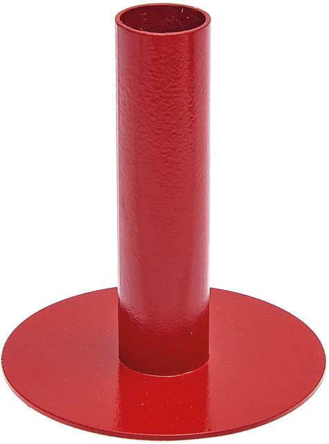 Rico Design Kerzenständer für Stabkerzen und Spiralkerzen in Rot, Höhe: 10 cm - Bild 1