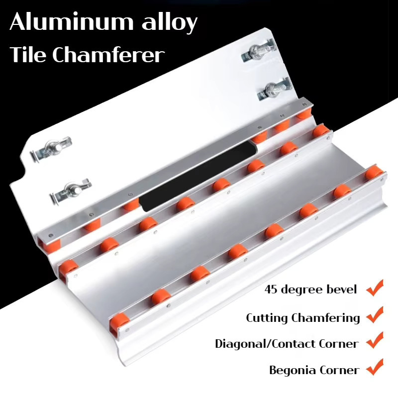 45-Grad-Winkel-Fliesenschneider aus Aluminiumlegierung in Blau und Silber - Bild 3