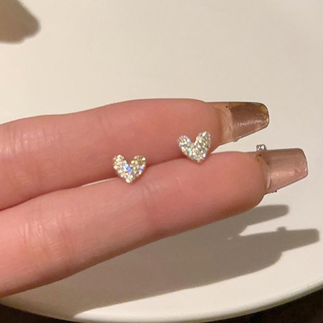 Lucky Star Jewelry Ohrstecker Herz, Silber, Zirkonia, Damen - Bild 1