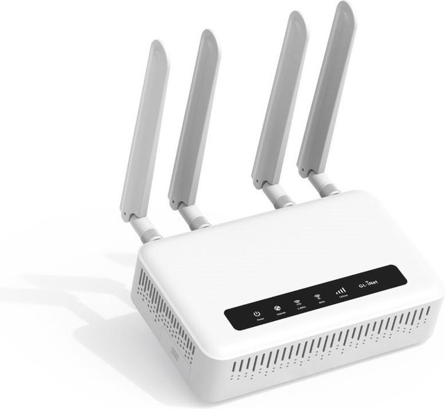 GL.iNet GL-X2000 Spitz Plus Mobilfunk-Gateway 4G LTE Router mit WiFi 6 in Weiß - Bild 1