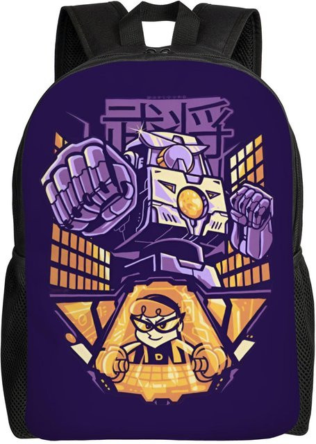 Fancy Style Studio Laptop-Rucksack Dexters Experimentelles Abenteuer in Lila für Damen und Herren - Bild 1