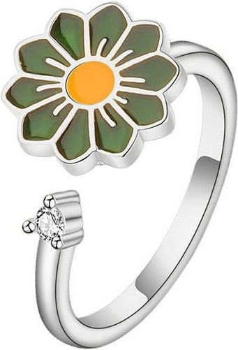 Ring Kupfer, Kristall, Bunt, Blume, Damen, Verstellbar - Bild 1