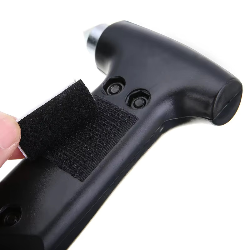 FATCOOL Mini Notfall Auto Hammer mit Sicherheitsgurt Cutter und Fenster Breaker in Schwarz - Bild 2