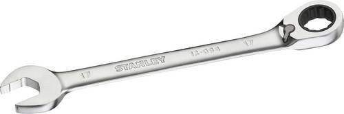 Stanley Ringmaulschlüssel mit Ratsche in Silber, Schlüsselweite 17 mm - Bild 1