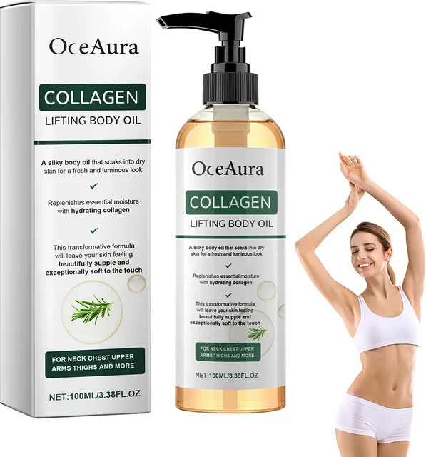 OceAura Kollagen Körperöl mit Rosmarin, 100 ml, Unisex - Bild 1