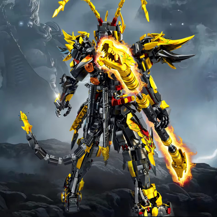 HUIQIBAO Black Myth Wukong Mech Modellbausatz, Rüstungsroboter, Bausteine Spielzeug - Bild 4