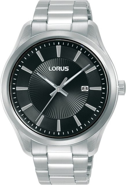 Lorus Armbanduhr Quarz, Edelstahl, Schwarz, 42 mm, Herren - Bild 1