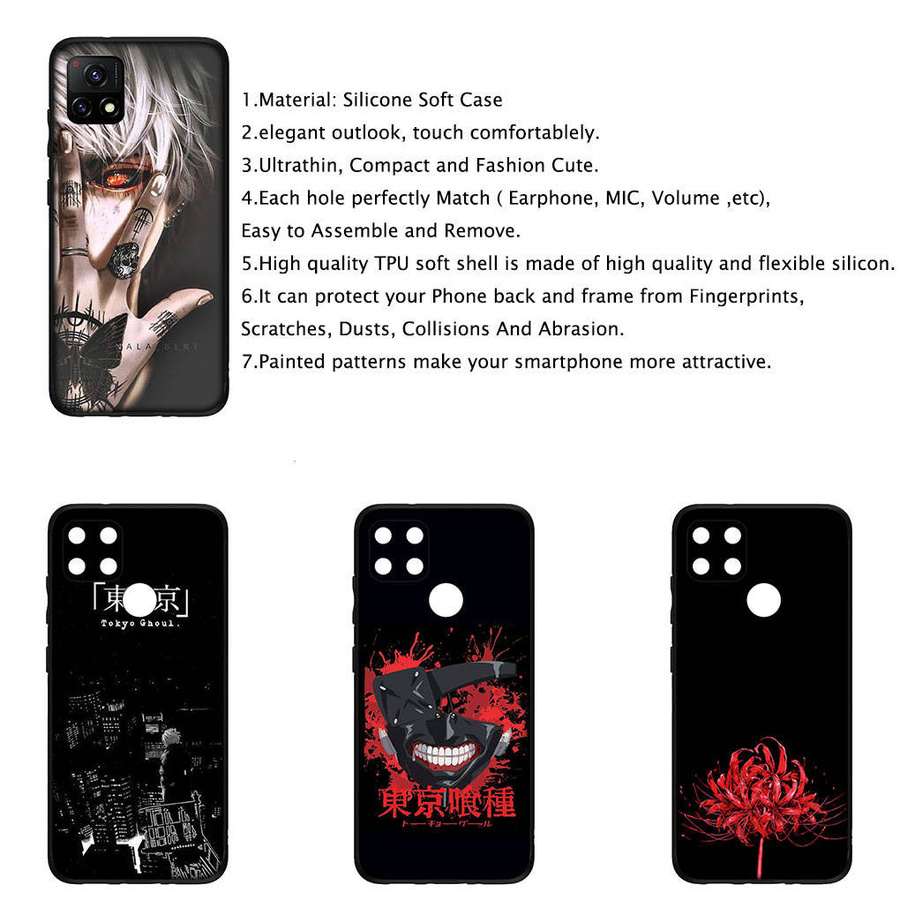 MINISO Handyhülle Tokyo Ghoul Ken Kaneki für Samsung Galaxy S24 FE in Schwarz - Bild 2