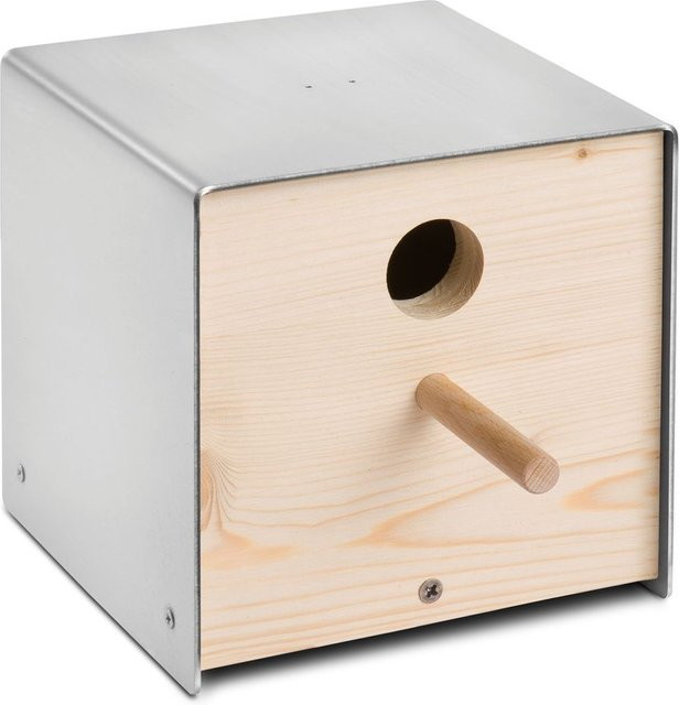 Keilbach Nistkasten aus Holz mit Edelstahlfront - Bild 1