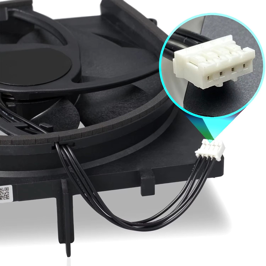 GUEN Interner Kühlventilator mit 5 Flügeln und Kühlkörper für Xbox One S, Series S und Series X in Schwarz - Bild 2