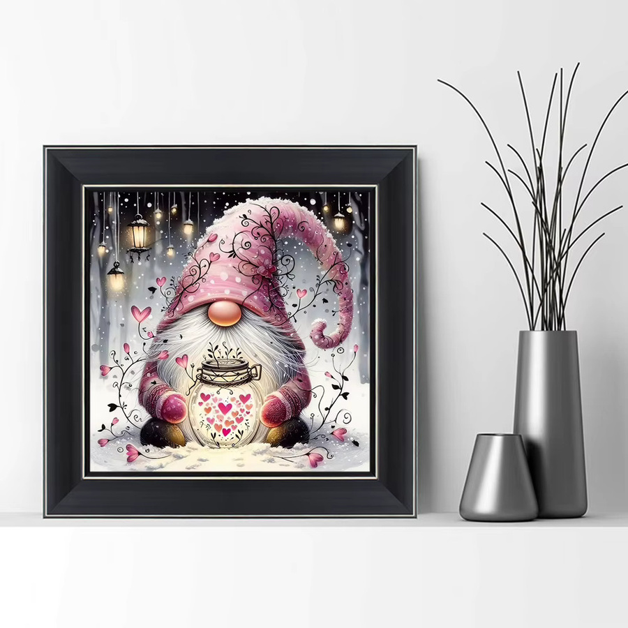 EverShine DIY 5D Diamant Malerei Gnome Mosaik Set mit runden Steinen, Multicolor, Breite: 20 cm, Höhe: 20 cm - Bild 3