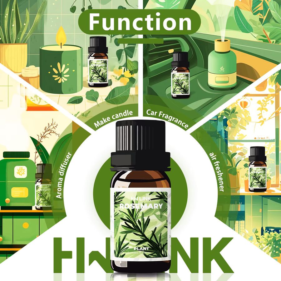 HWLINK Rosmarinöl, 10 ml, Unisex - Bild 3