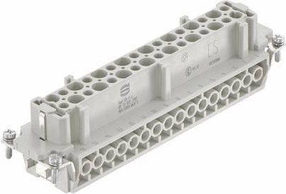 HARTING Stifteinsatz 09330322701 mit 32 Schrauben in Grau aus Kunststoff - Bild 1